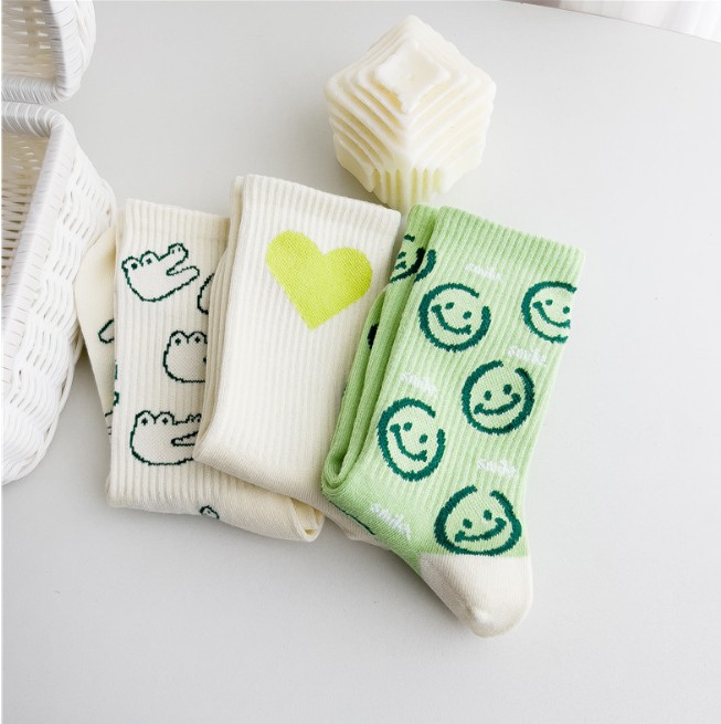 Embroidery On Socks - 패션 하라주쿠 힙합 스케이트 스트리트 여성