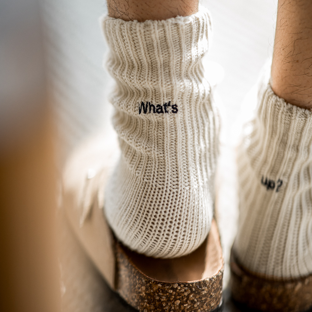 Embroidery On Socks - Maden 3 팩 쌍 빈티지 거친