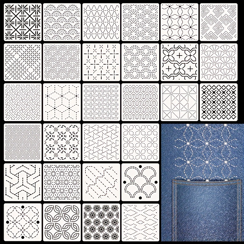 Embroidery Free Pattern - 30개 자수 템플릿 DIY 자수 패턴
