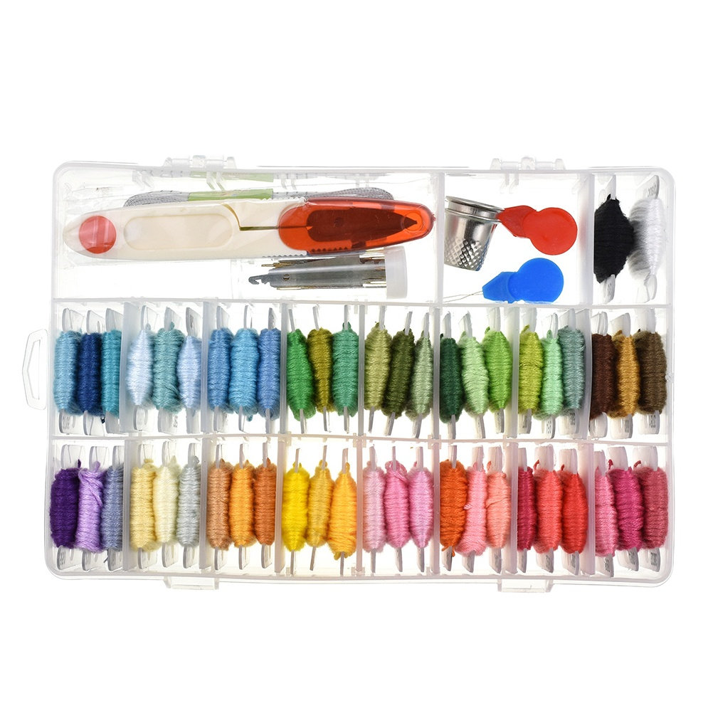 50가지 종류의 자수 키트 용품, 패턴이 포함된 초보자 - Embroidery Free Pattern 리뷰 및 가격