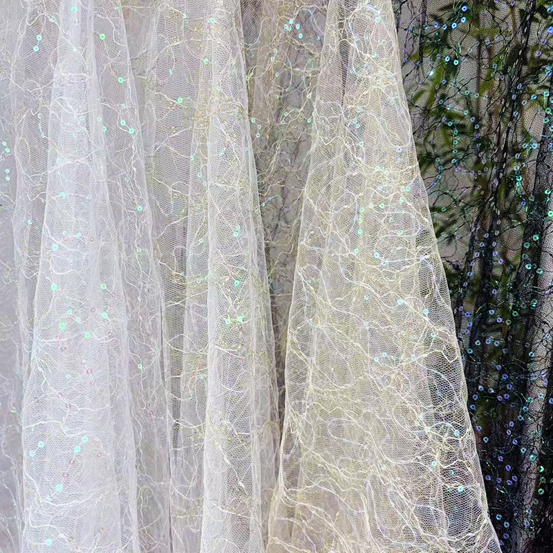 4가지 색상 프렌치 튤 이브닝 파티 드레스 소재 자수  - Embroidery Abaya 리뷰 및 가격
