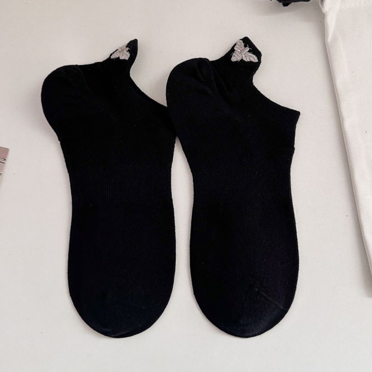 3 쌍 Kawaii 꽃 동물 자수 여성을위한 검은 양말 - Embroidery On Socks 리뷰 및 가격