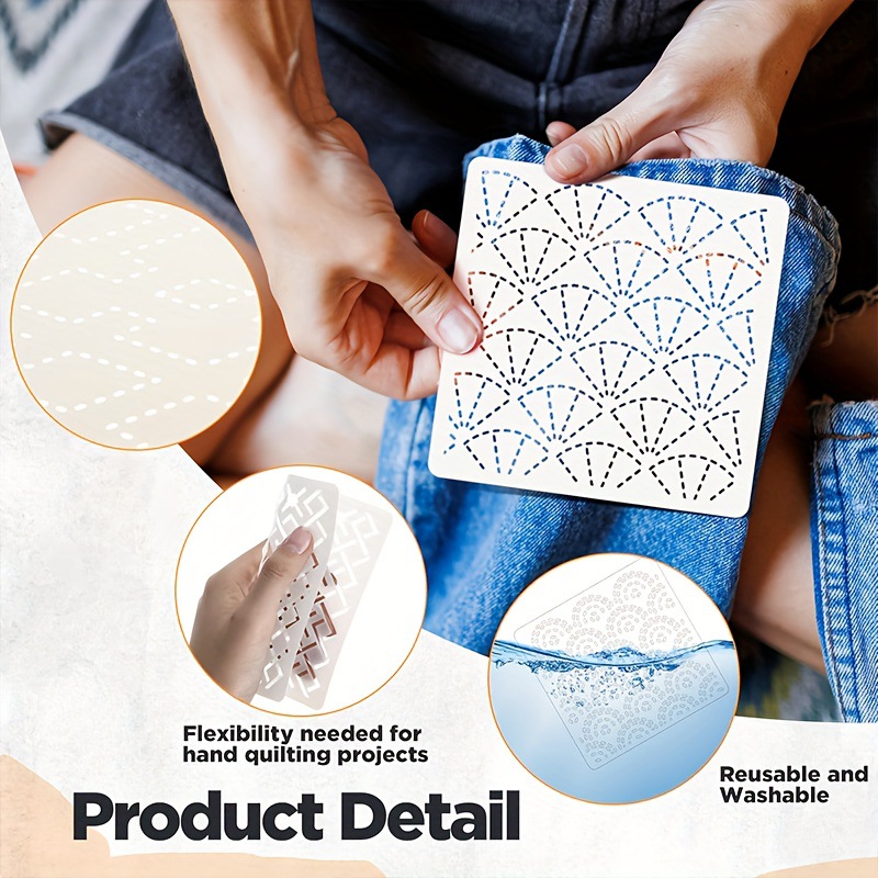 30개 자수 템플릿 DIY 자수 패턴 기하학적 라인 퀼 - Embroidery Free Pattern 리뷰 및 가격