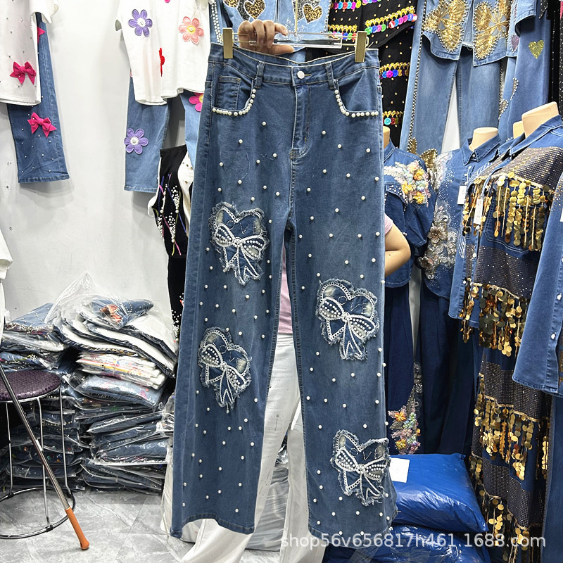 새로운 봄 여름 여성 투피스 세트 비딩 리본 자수 화이 - Embroidery Cotton Shirt 리뷰 및 가격
