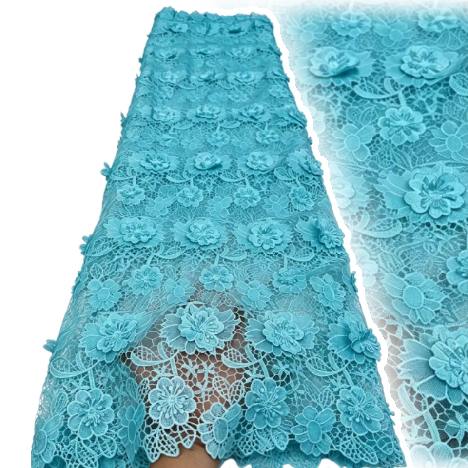 3D 자수 기퓌르 큐피온 레이스 피부 친화적인 아프리카 - Embroidery Abaya 리뷰 및 가격