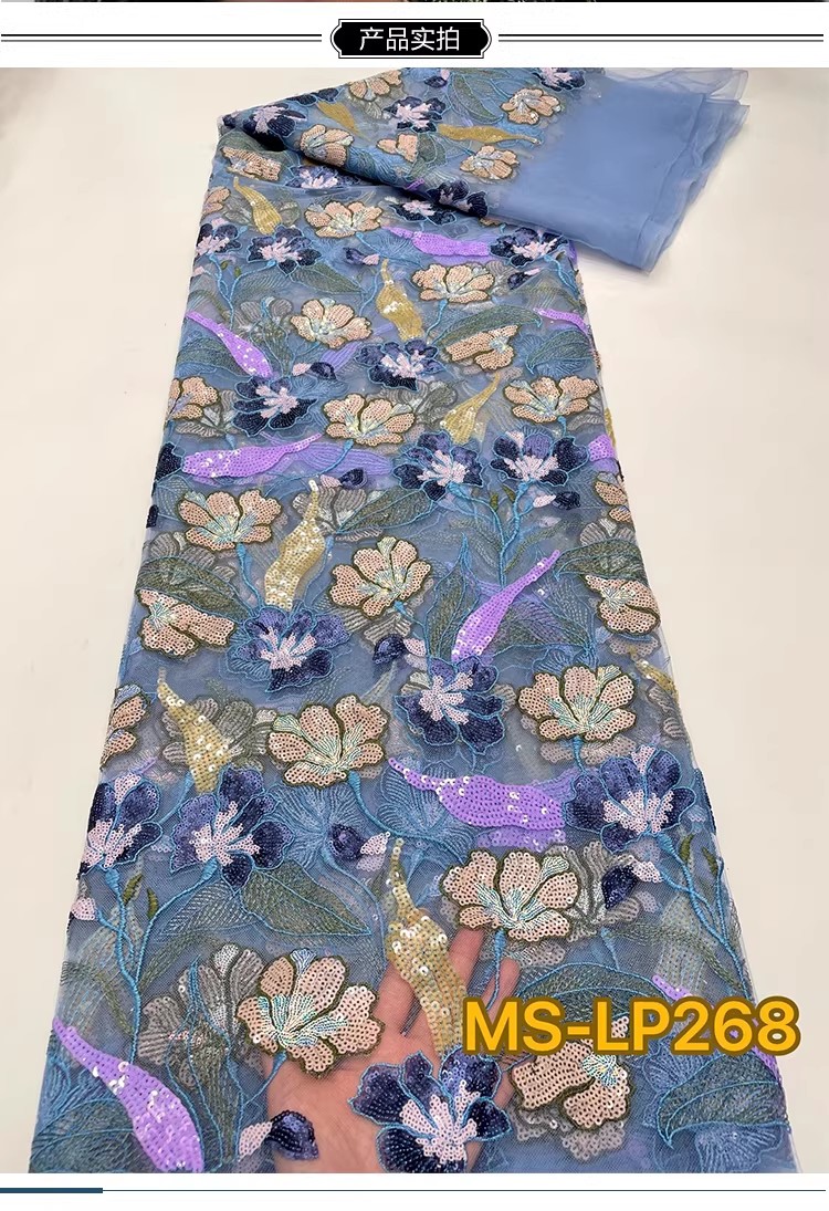 1야드 고급스러운 투톤 비즈 꽃 스팽글 자수 원단 드레 - Embroidery Abaya 리뷰 및 가격